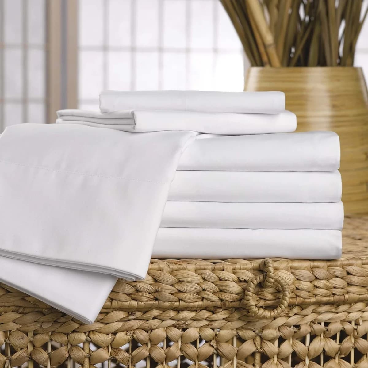 110x110 Flat Sheet - King - Microfiber 2x2 Inch Hem - Image 1