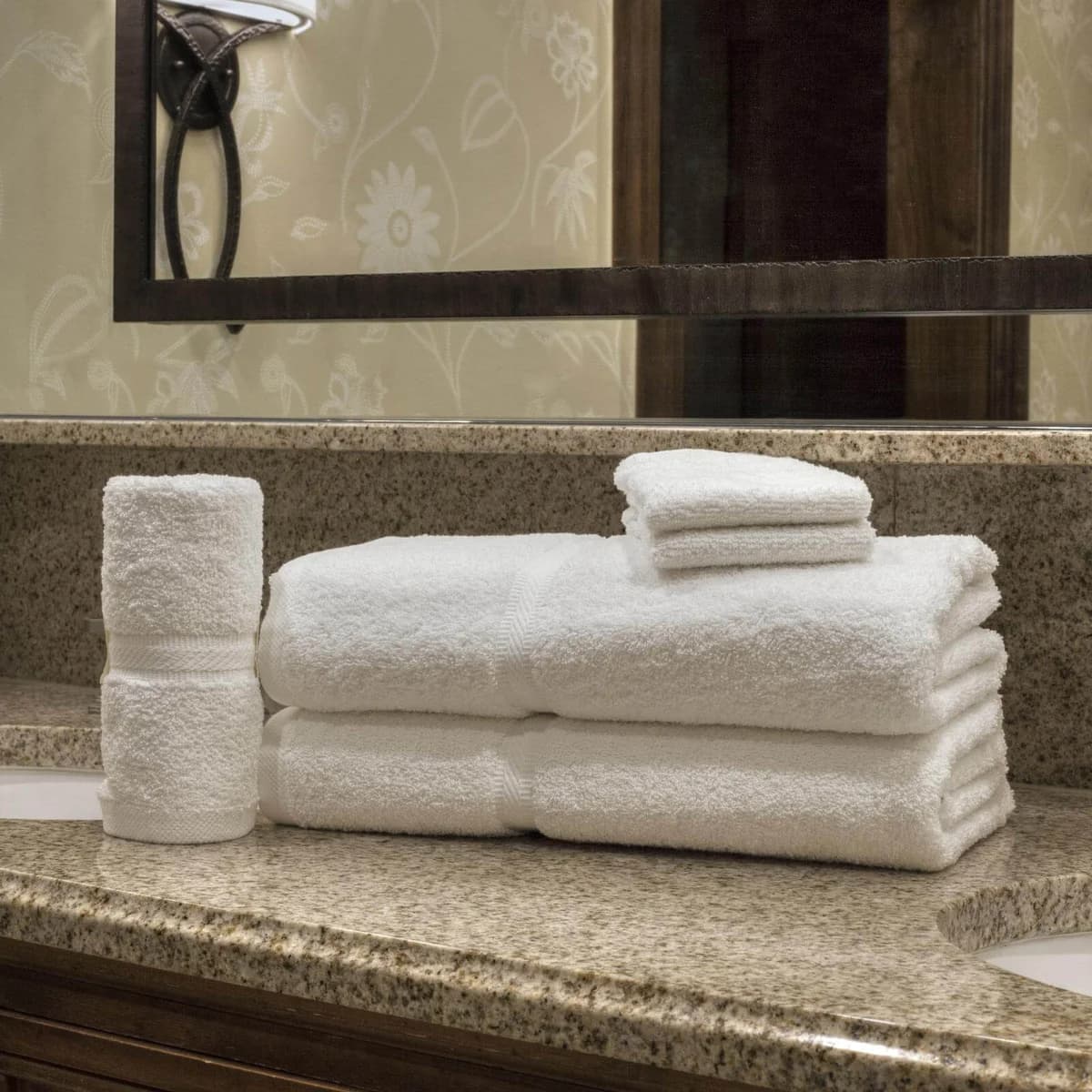 25x52 White Bath Towels 12 lbs 100% Cotton - Image 1