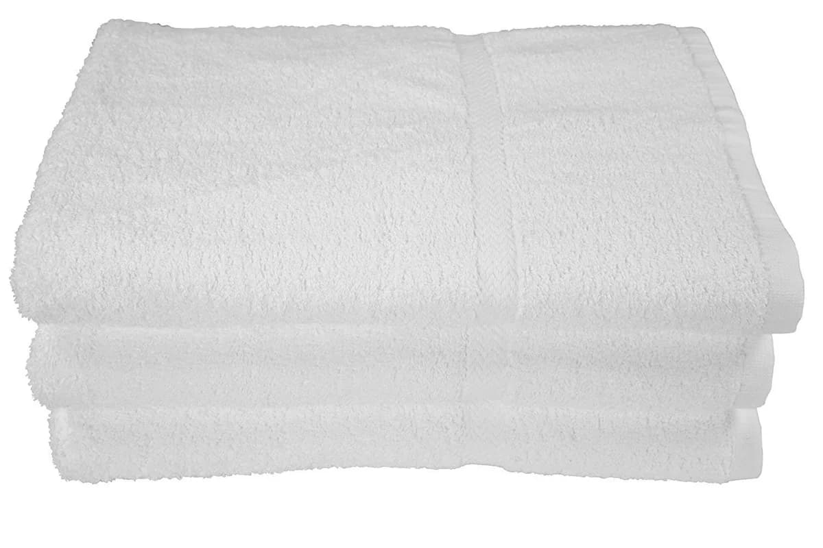 30x60 White Bath Towels 19 lbs 100% Cotton - Image 1