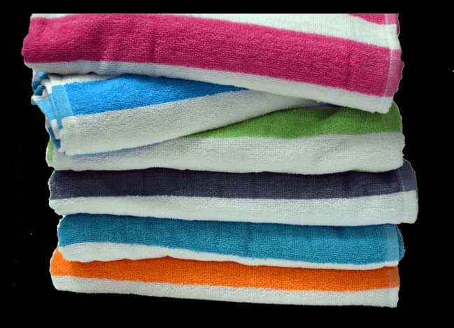 32x65 Cabana Stripe Beach Towels in 6 Colors Assortment - Image 1
