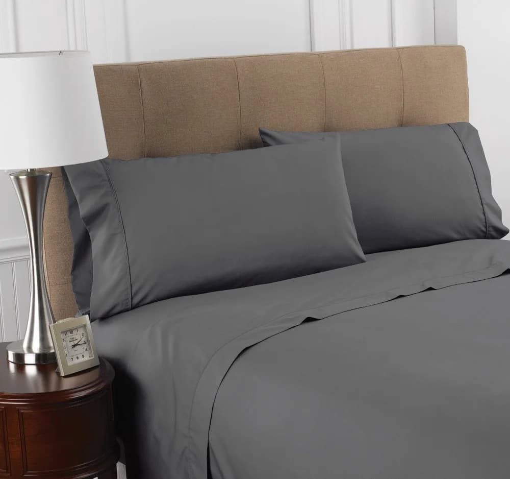 84x108 Flat Sheet - Full Gray - Image 1